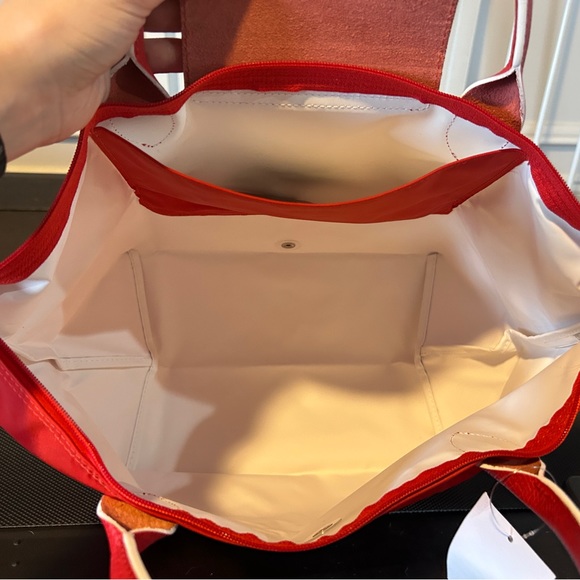 Red Longchamp Tote - Picture 3 of 5